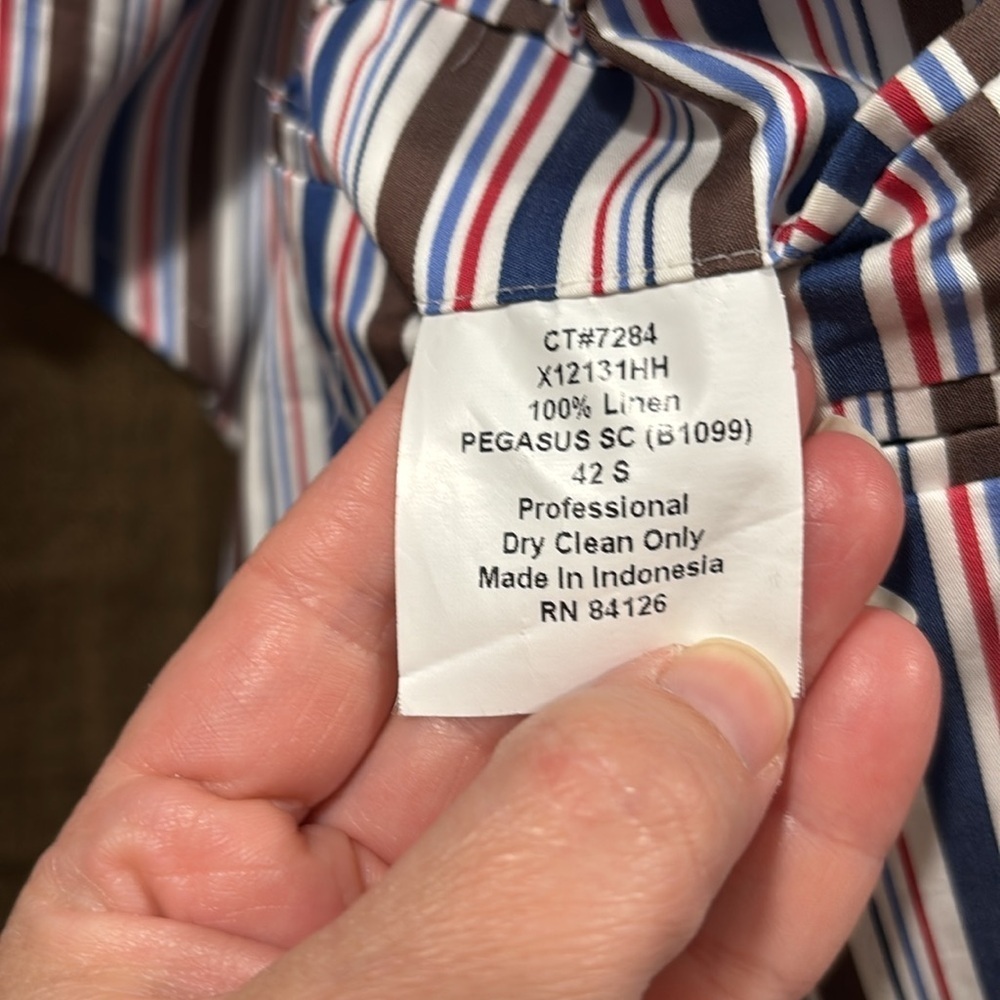 Haspel 100% Linen Sport Coat | Brown | Men’s 42 Short | Classic Summer Blazer - Picture 11 of 14